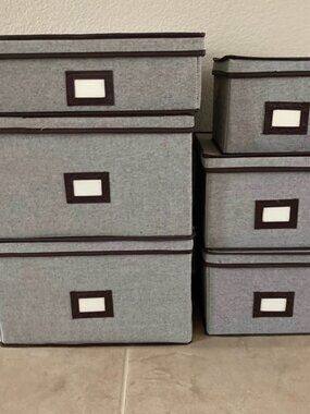 Set of The Container Store Fine China Storage